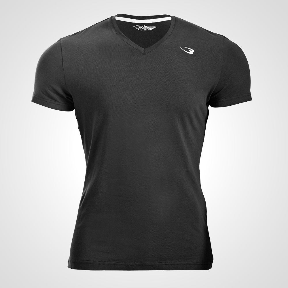 ベーシックTシャツハーフスリーブVネック2