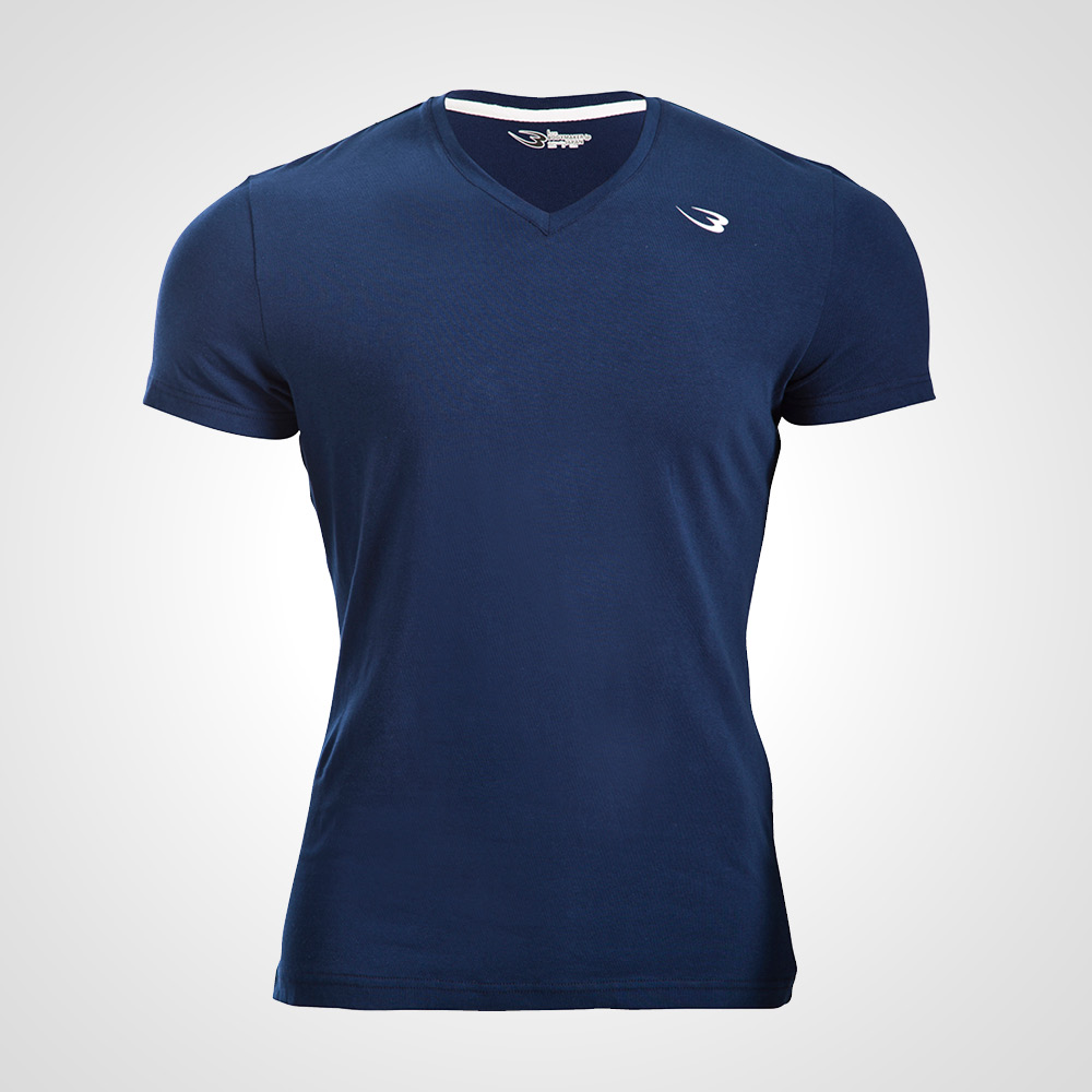 ベーシックTシャツハーフスリーブVネック2