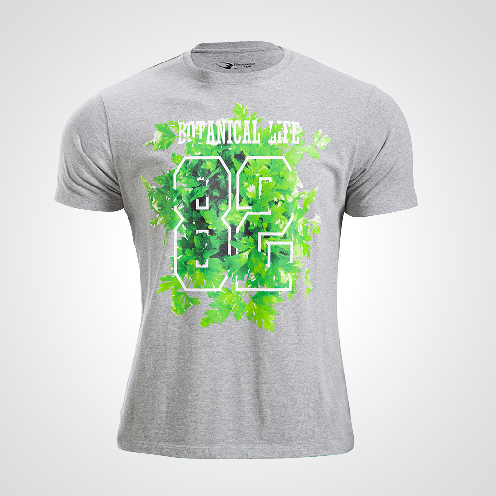 ボタニカルプリントTシャツ1