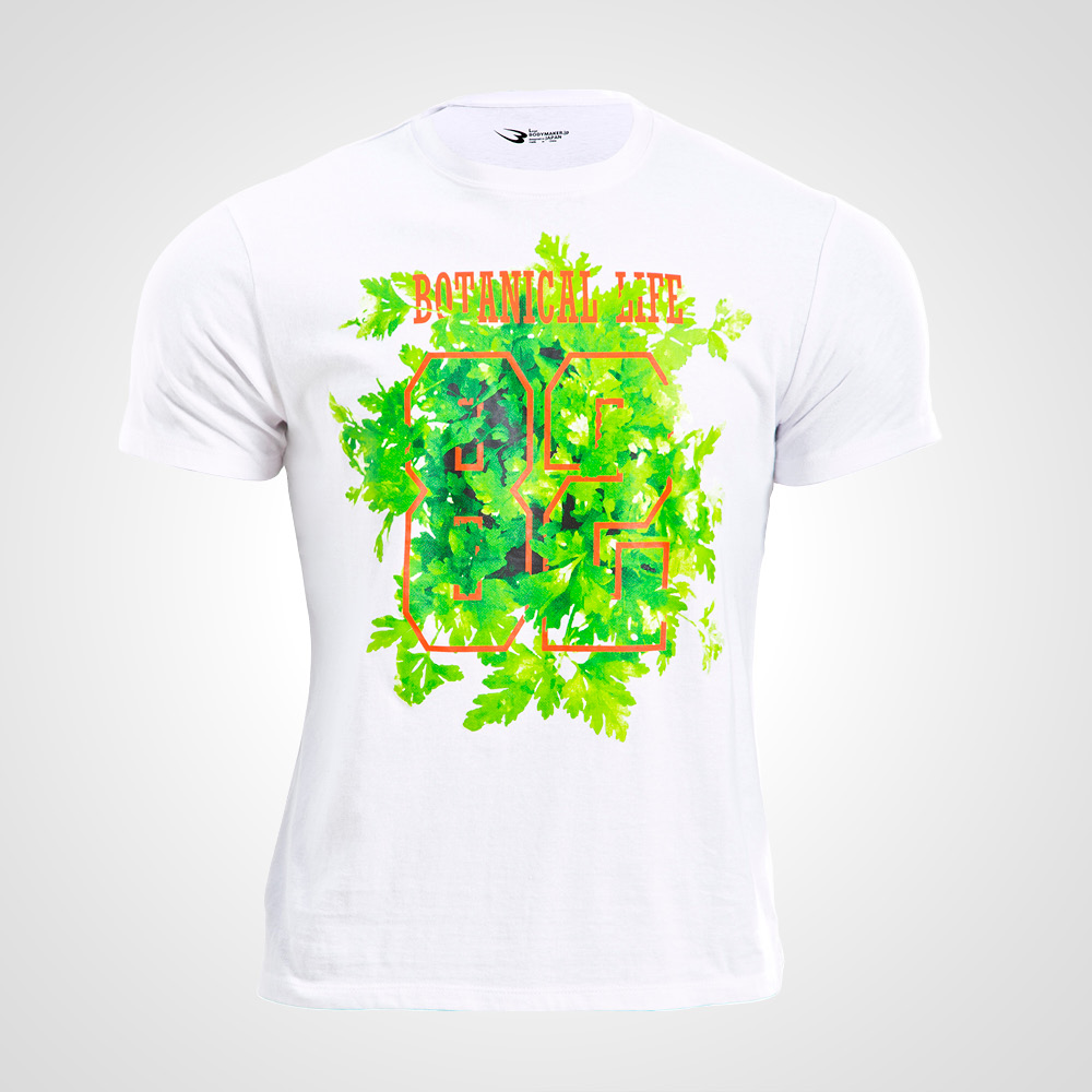 ボタニカルプリントTシャツ1