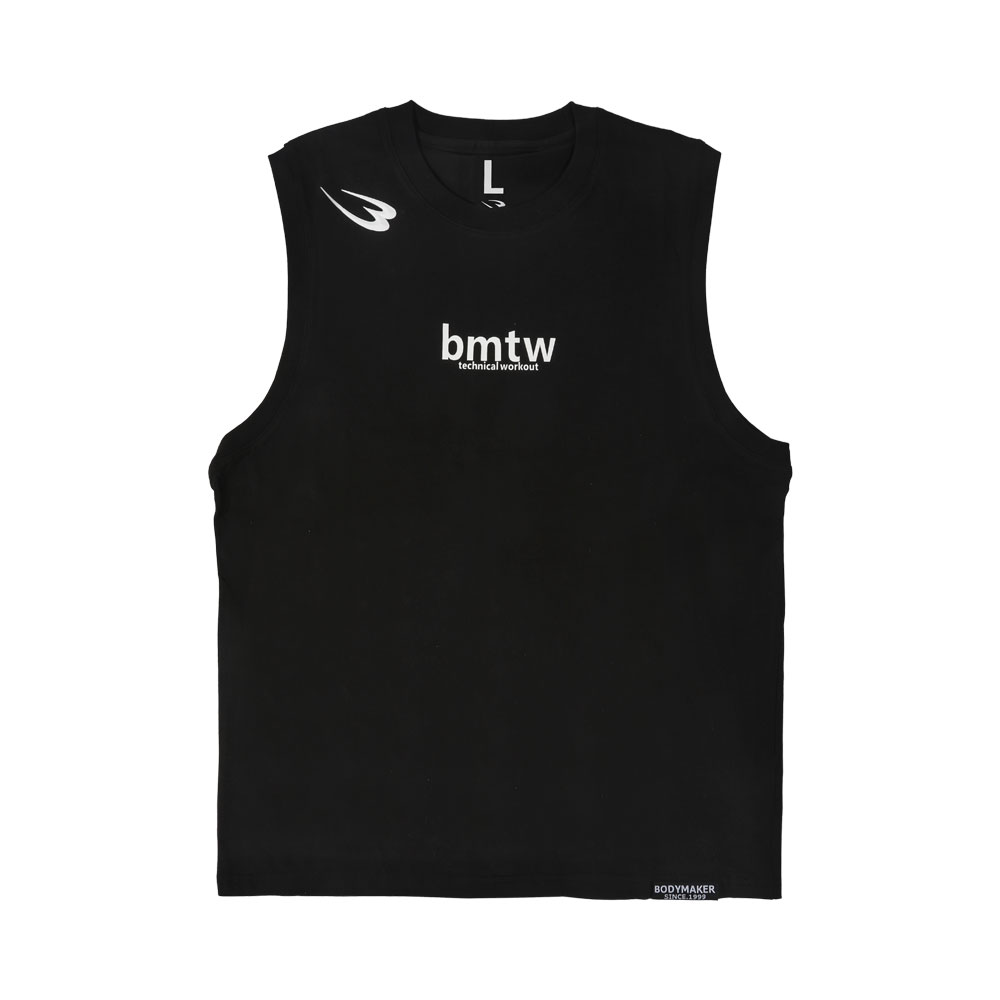 bmtw プリントノースリーブTシャツ