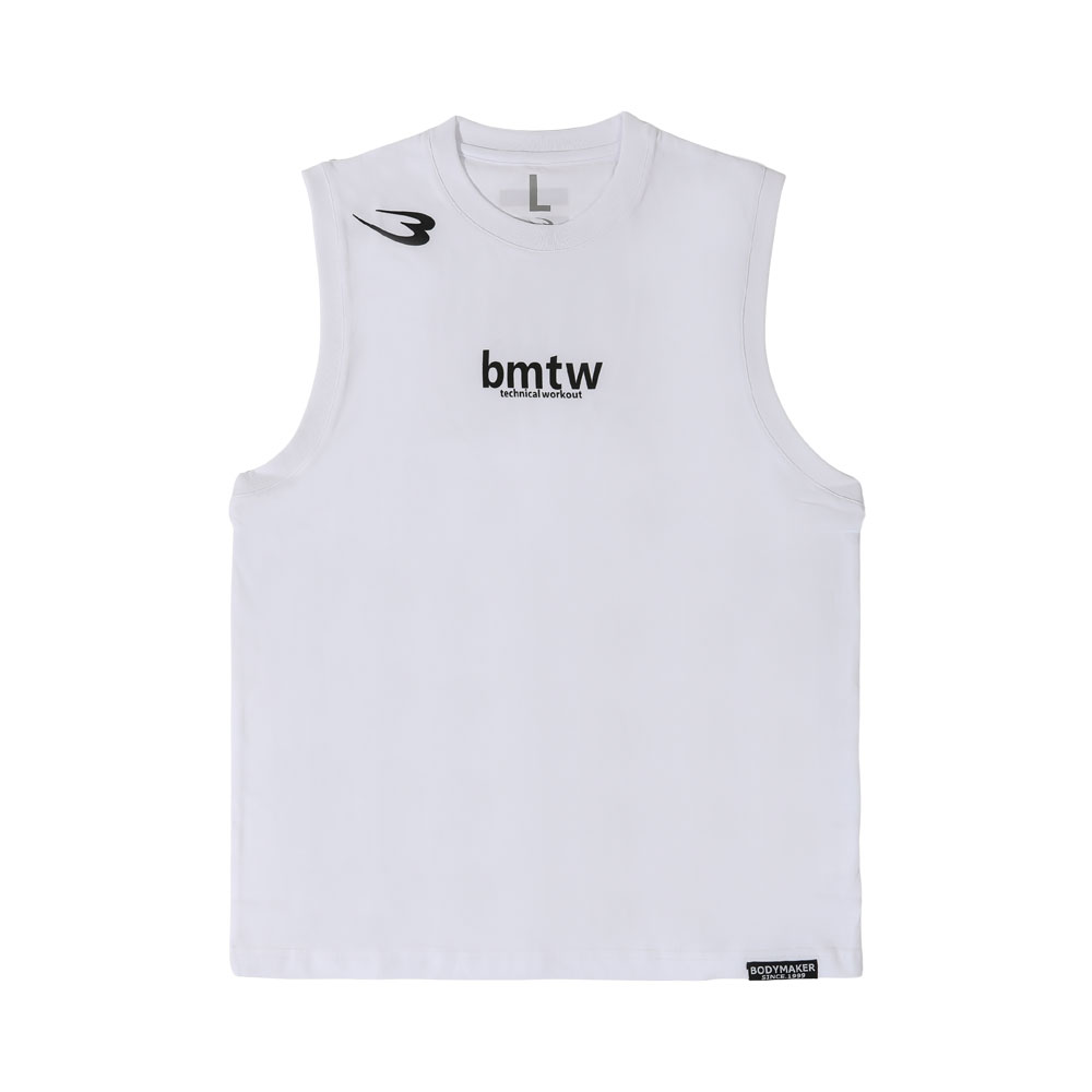 bmtw プリントノースリーブTシャツ