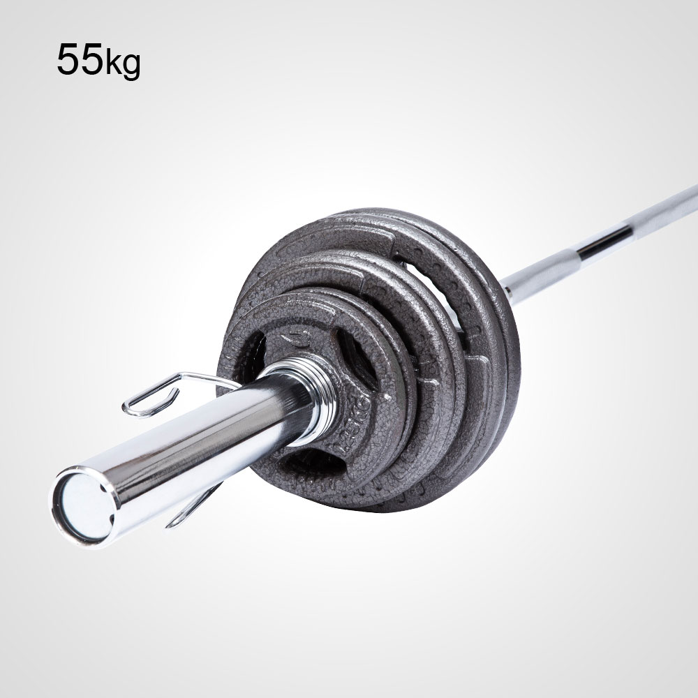 ハンマートーンオリンピックプレートバーベルセット 55kg