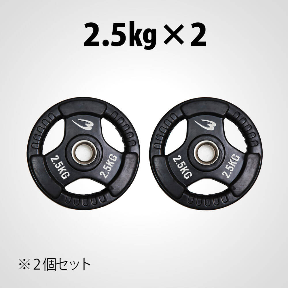 ラバープレート2 2.5kg 2個セット