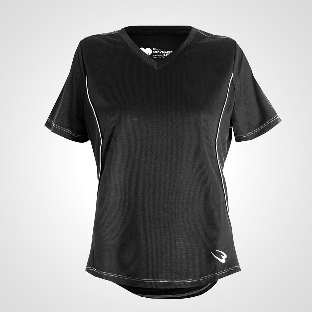 BM・DRY Vネックハーフスリーブ WOMEN S1