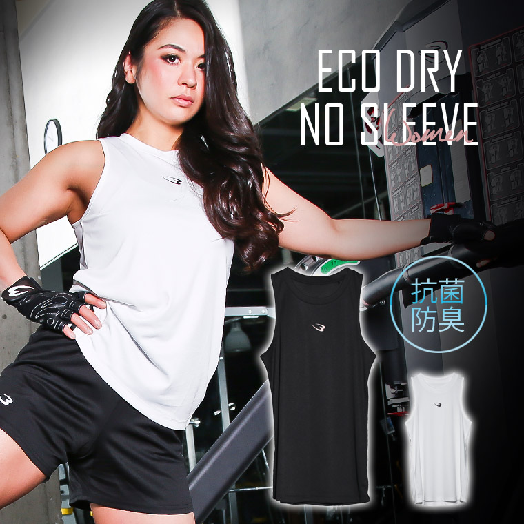 ECO DRY 抗菌防臭 ノースリーブ WOMEN