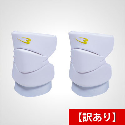 【訳あり】ニーサポーター　Ｍ　ホワイト