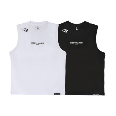BODYMAKER プリントノースリーブTシャツ