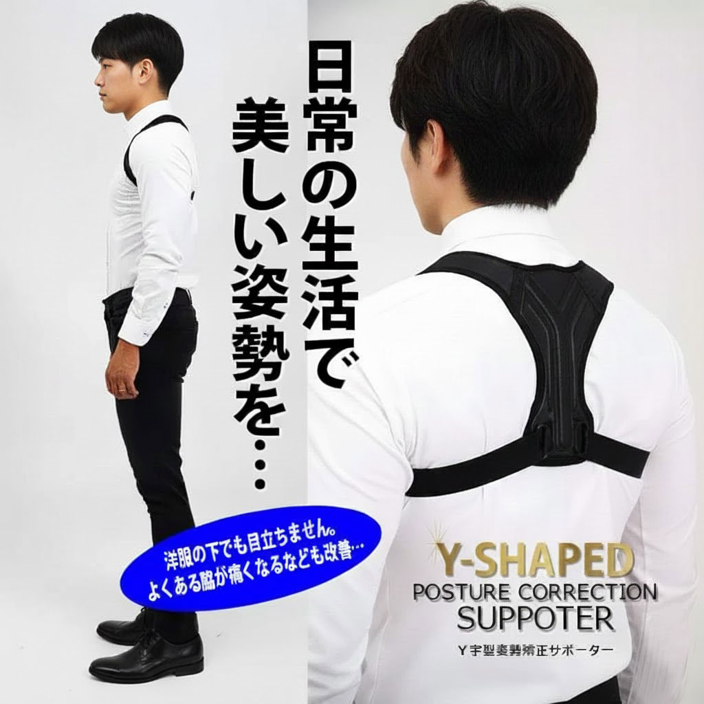 Y字型姿勢矯正サポーター