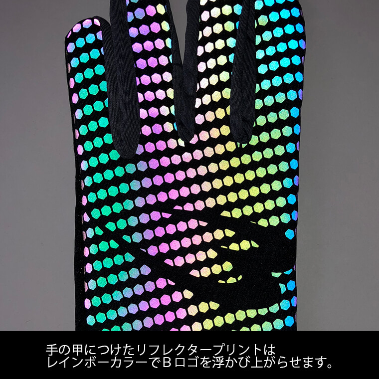 レインボーロゴランニンググローブ Ｍ ブラック×ピンク AR018MBKPI｜BODYMAKER（ボディメーカー）公式  スポーツ用品・トレーニング用品通販サイト