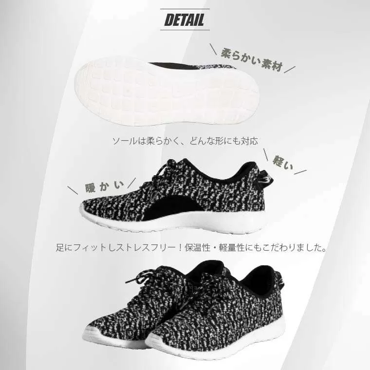 アッパーニットスニーカー ムートンタッチモデル