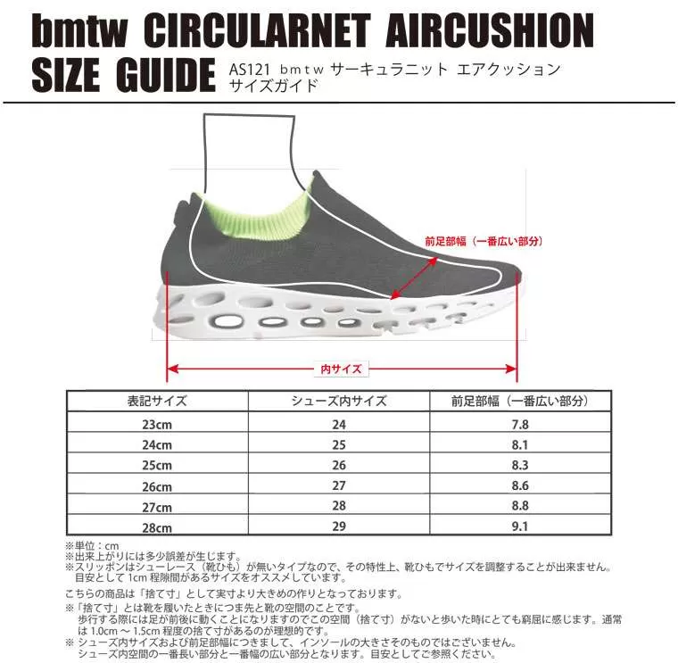 bmtw サーキュラーニット エアクッション