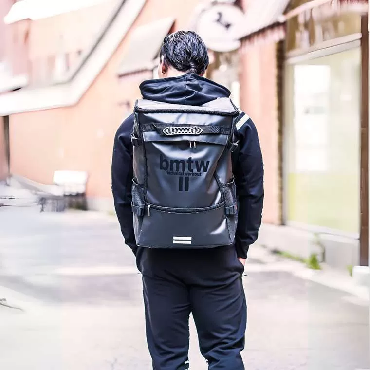 (値下げしました)ボディメーカー ターポリンリュック bmtw ターポリンリュック ブラック BE044BK｜BODYMAKER