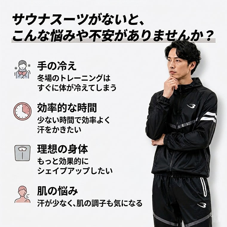 サウナスーツアクティブ１４　セットアップスーツ