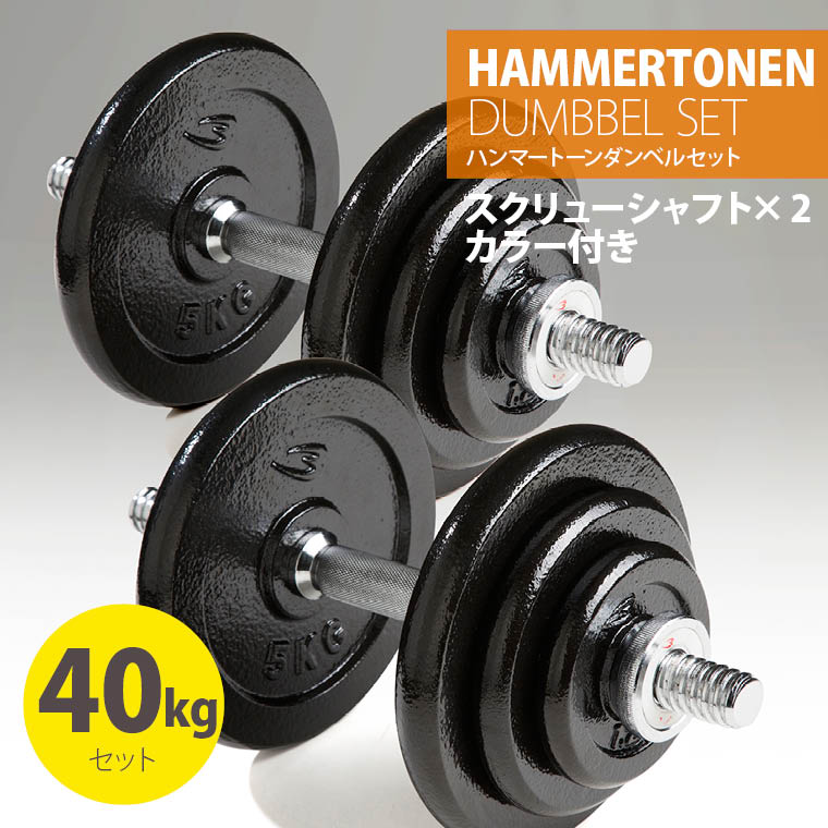 ハンマートーンダンベルセット40kg 鉄 アイアン
