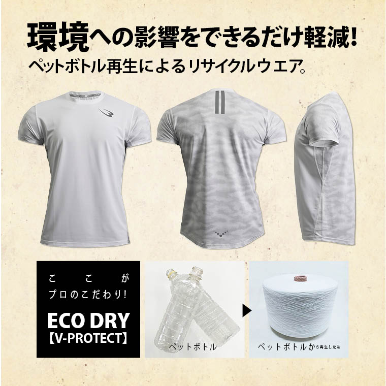 ECO DRY 快適 テニス ゴルフ ランニング 夏の屋外スポーツ SDGs 抗菌防臭 サステナビリティ