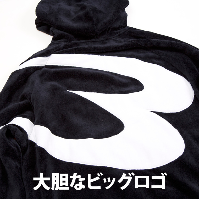 ビッグロゴボアフリースパーカー