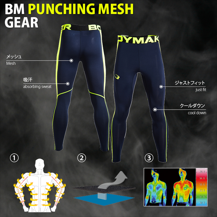 BMパンチングメッシュGEAR ロングパンツ