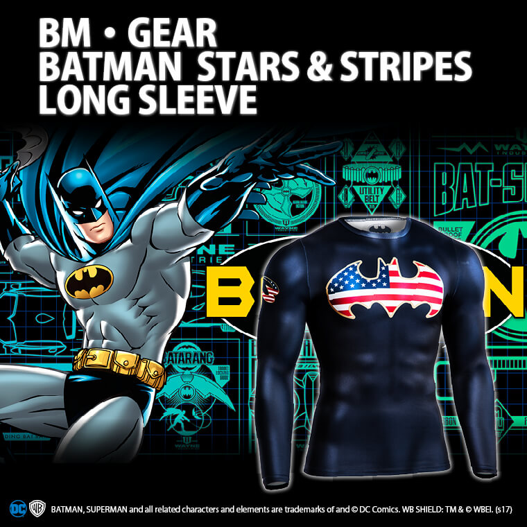 BM・GEAR BATMAN STARS & STRIPES ロングスリーブ