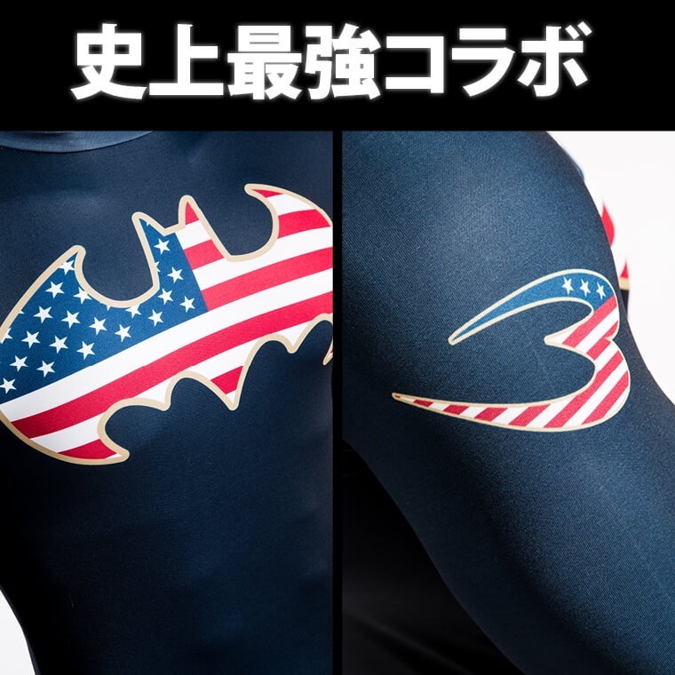 BM・GEAR BATMAN STARS & STRIPES ロングスリーブ