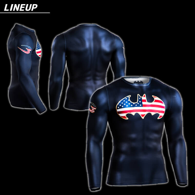 BM・GEAR BATMAN STARS & STRIPES ロングスリーブ