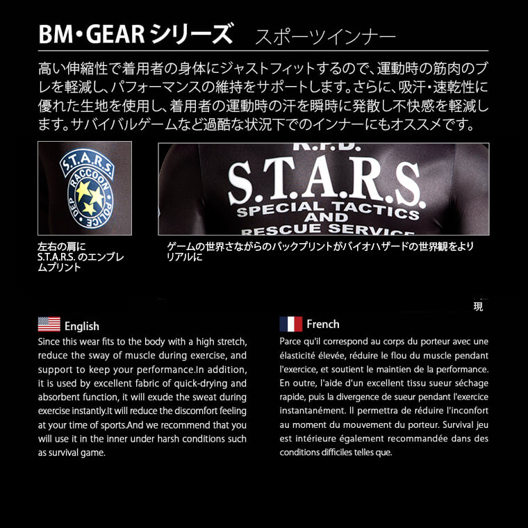 バイオハザードコラボウェア商品説明