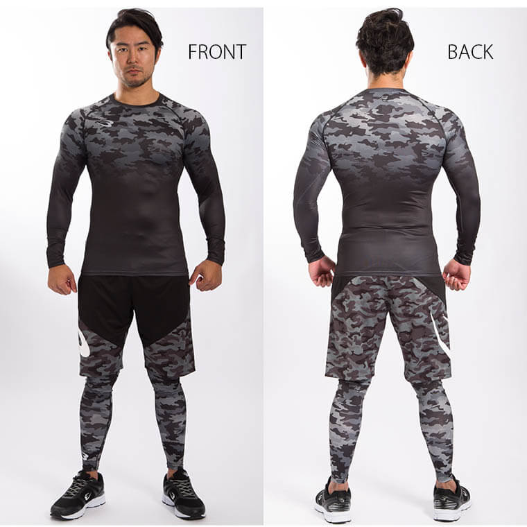 BM・GEAR カモグラデーションプリント ワークアウト トレーニング