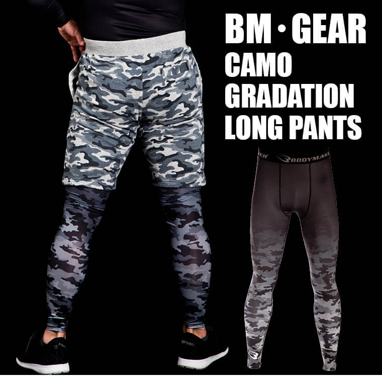 BM・GEAR カモグラデーションプリント ワークアウト トレーニング