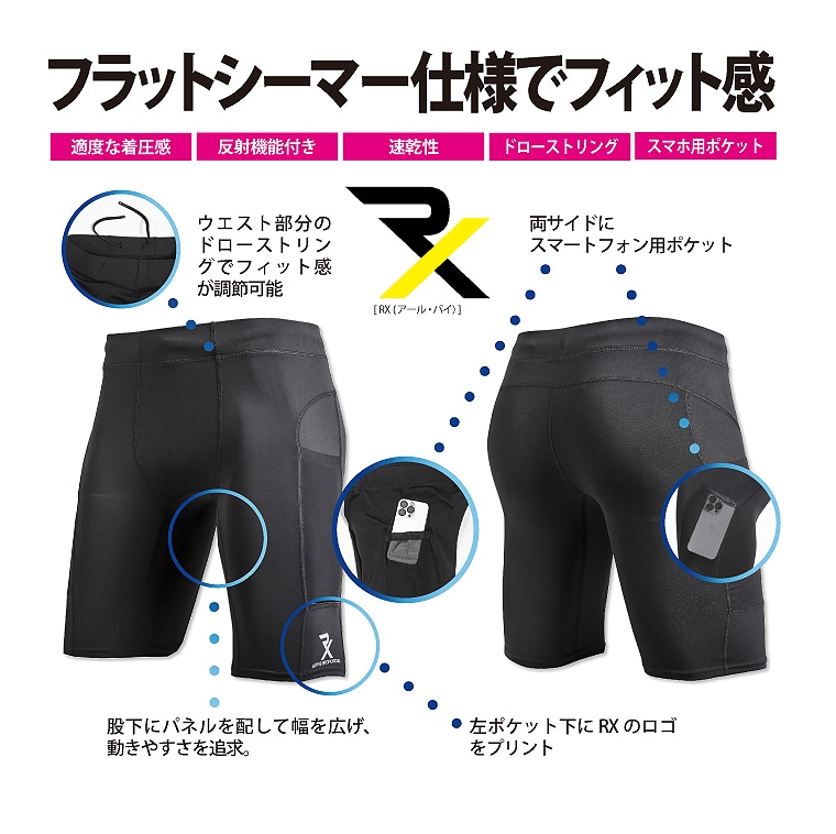 ＲＸ　コンプレッション　ハーフパンツ