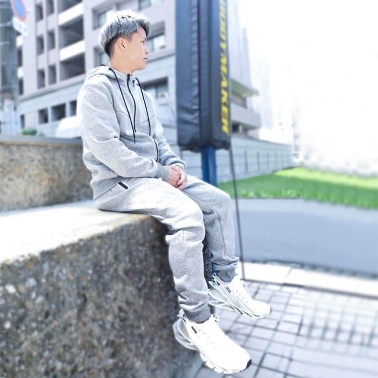 BM・TECH Bロゴロングパンツ1