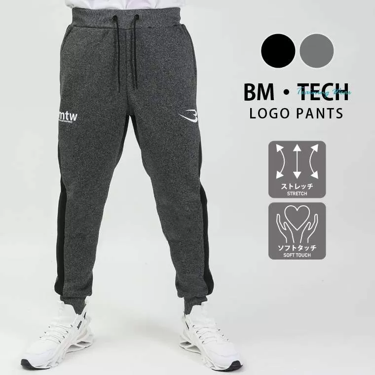 BM・TECH Bロゴロングパンツ2