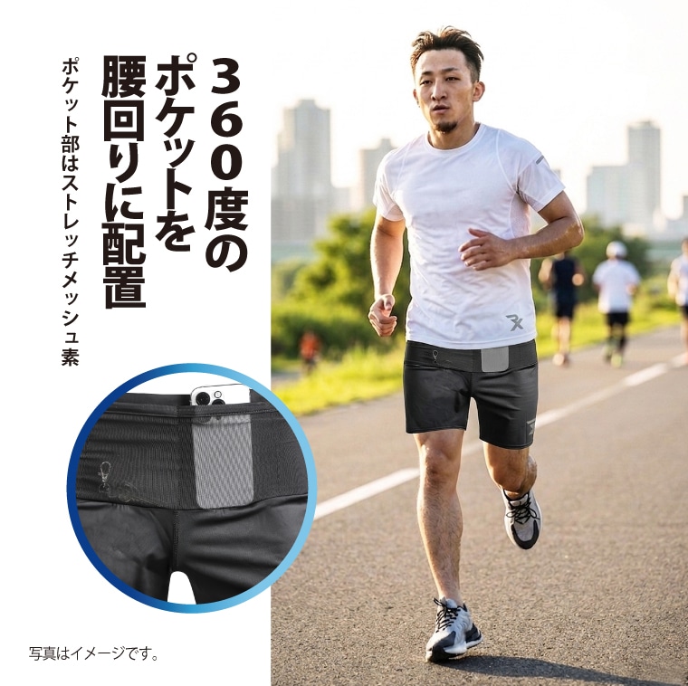 ＲＸ　４Ｄ　ＳＴＲＥＴＣＨ　マルチポケットハーフパンツ