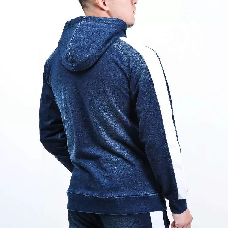 bm plus DENIM-KNIT パーカー
