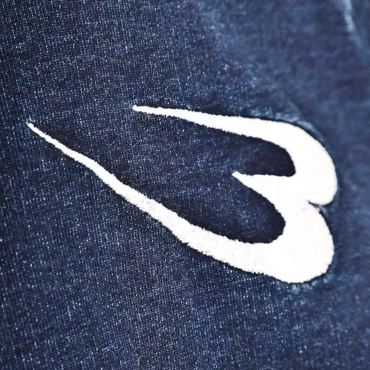 bm plus DENIM-KNIT パーカー