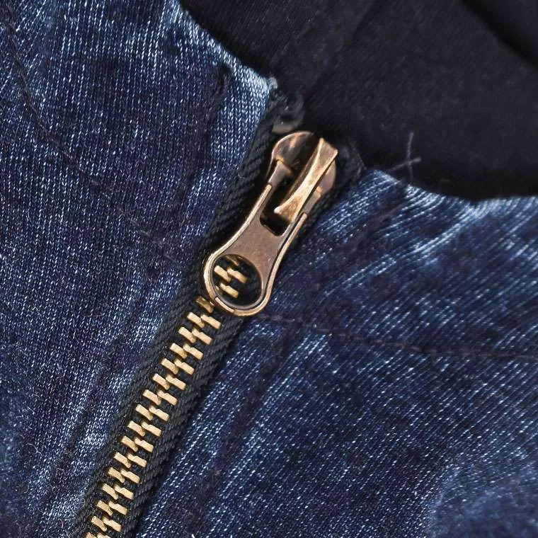 bm plus DENIM-KNIT パーカー