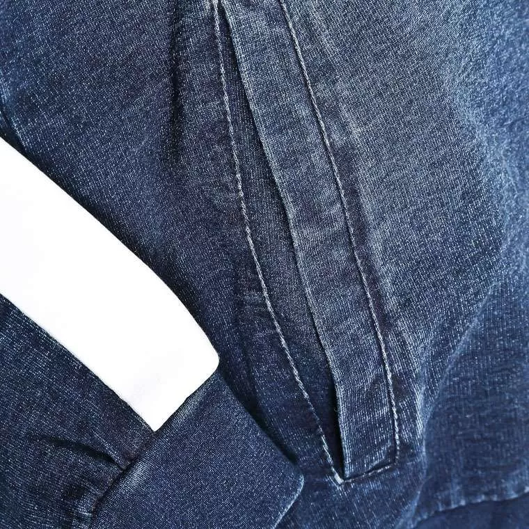 bm plus DENIM-KNIT パーカー