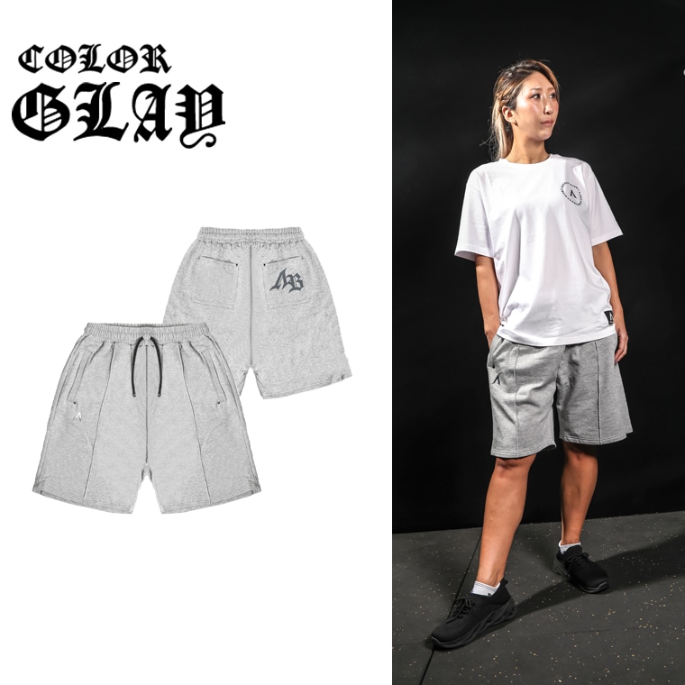 ∧Ｂ　スウェット ワイドハーフパンツ