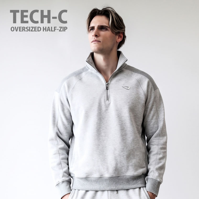 ＴＥＣＨ－Ｃ　オーバーサイズハーフジップ