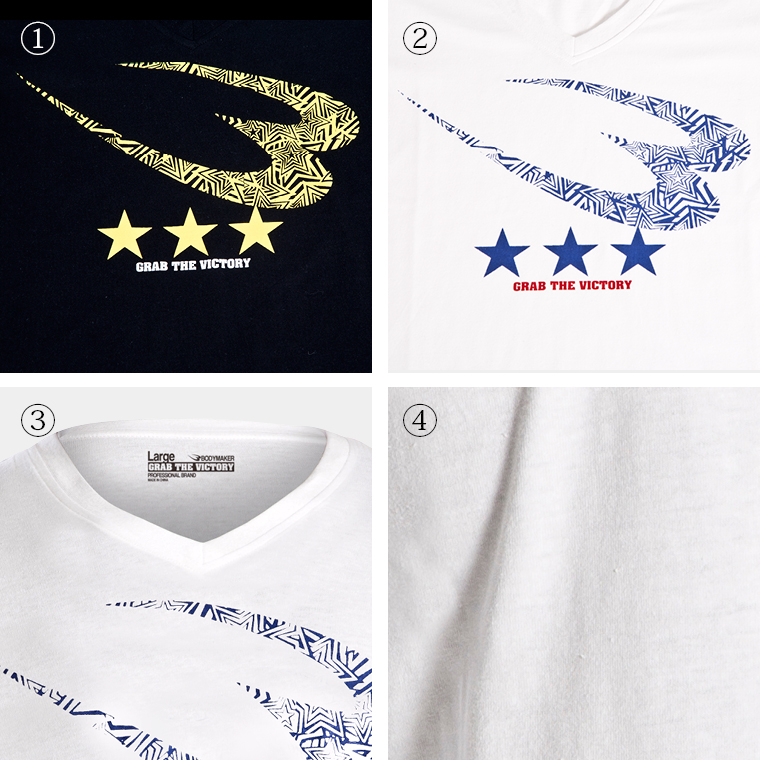 カジュアルプリントロングTシャツ グラフィックTシャツ メンズロングスリーブ スポーツTシャツ BロゴSTARプリント VネックロングスリーブTシャツ