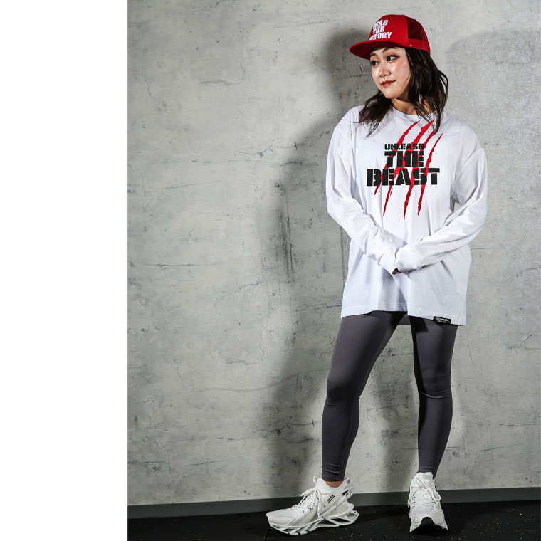 プリントTシャツ ロングスリーブ5 M ブラック MT382MBK