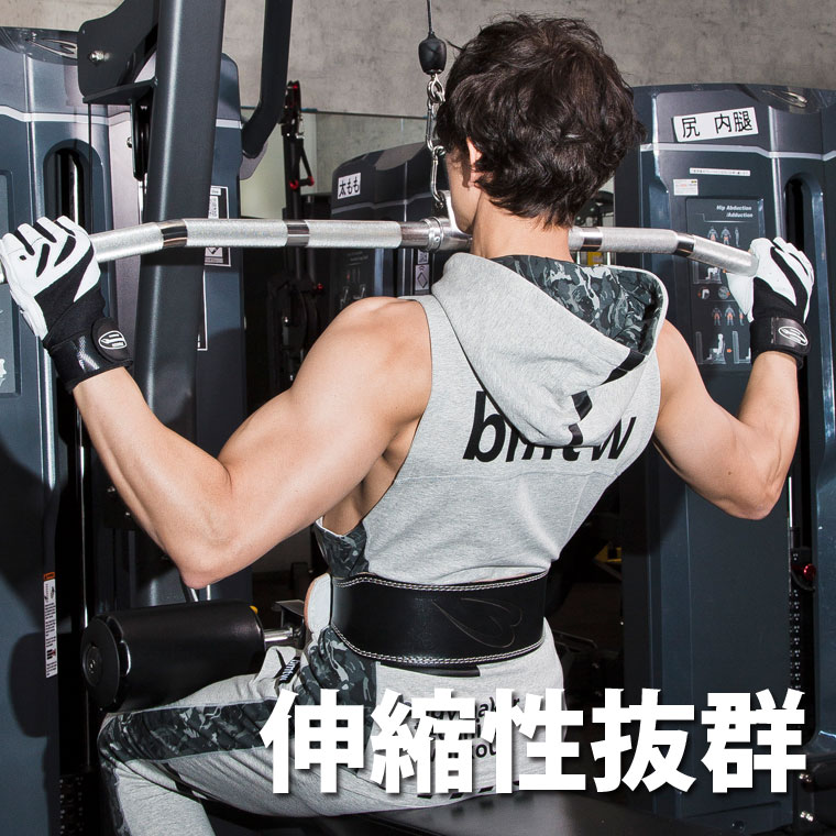 BM・GYMウェア ノースリーブフーディ
