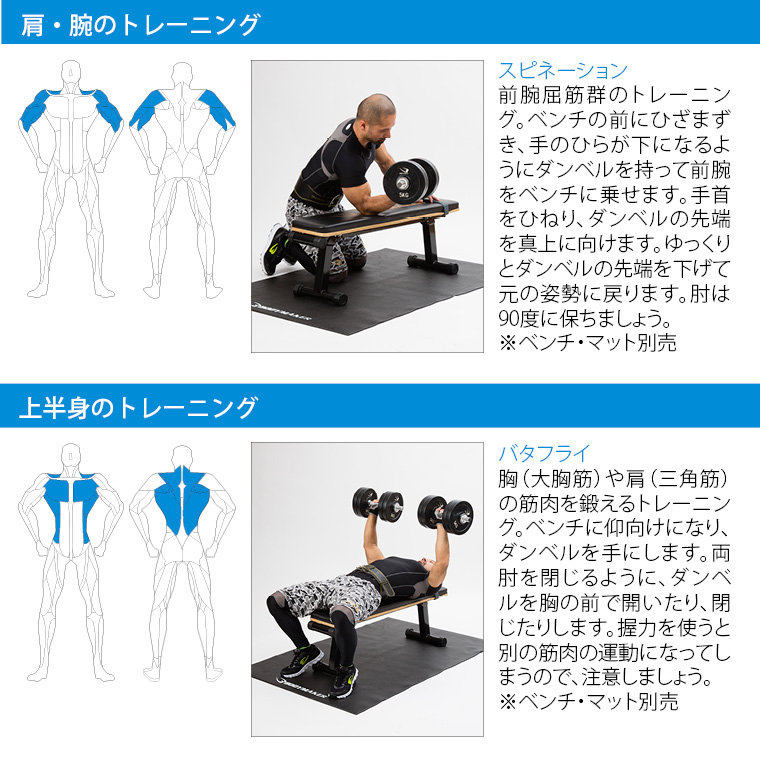 パーソナルトレーニングセット ラバーバーベル セットダンベルシャフト ...