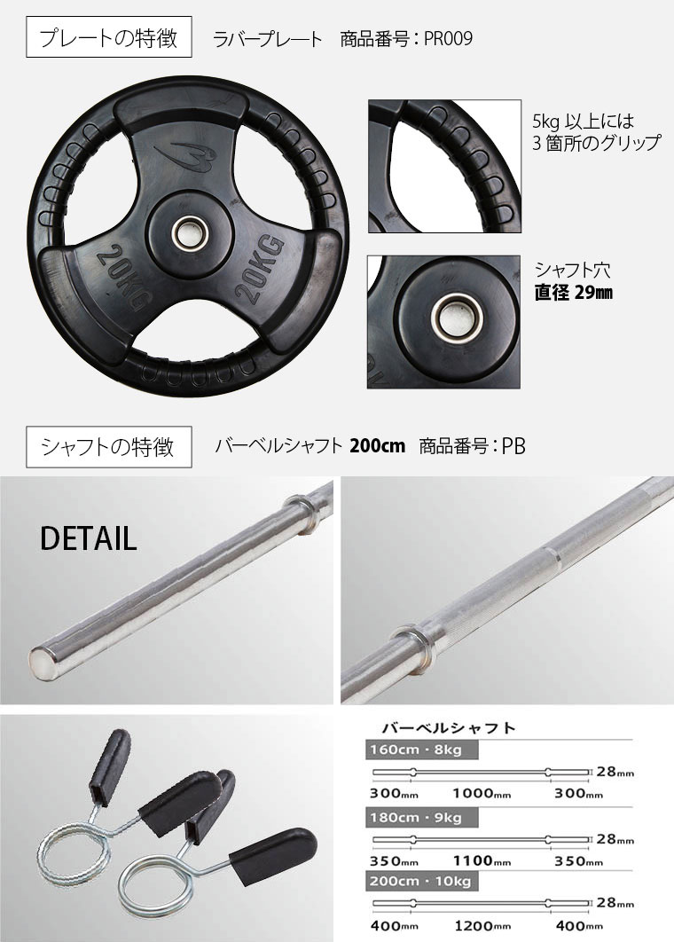 プレートの特徴 シャフトの特徴