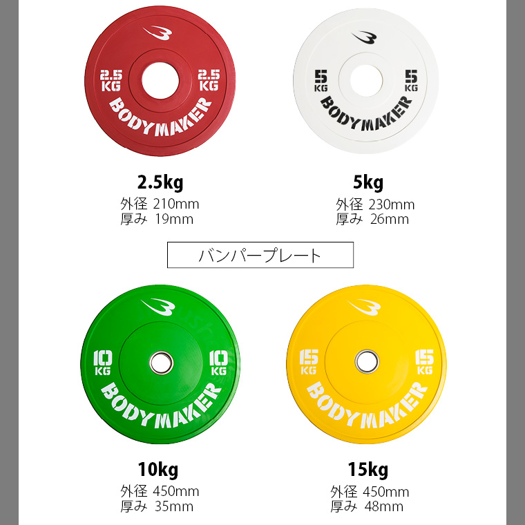 オリンピックカラープレート１．２５ＫＧ ２枚セット PR010ST125 ...