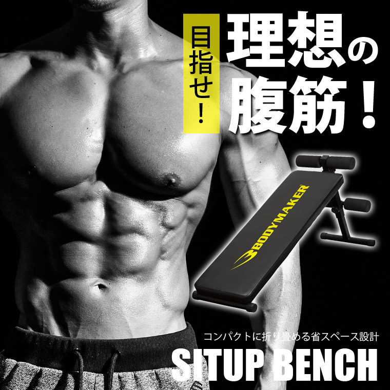 シットアップベンチ シットアップ レッグレイズ バックエクステンション プッシュアップ(腕立て伏せ)
