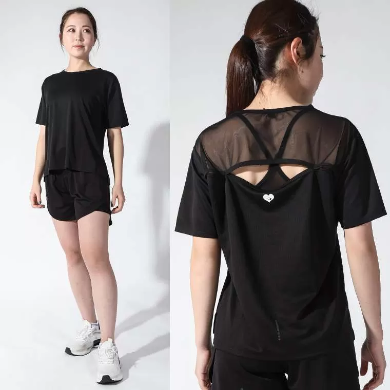 B-Heart DRYエアーメッシュ Tシャツ