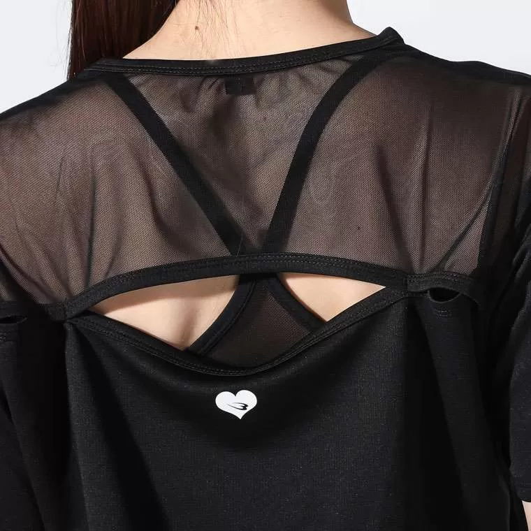 B-Heart DRYエアーメッシュ Tシャツ