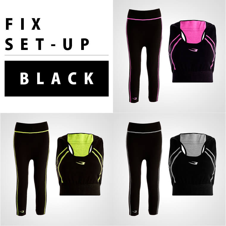 WF013 BM・FIX WOMEN ブラトップレギンスセットアップ 3カラー展開