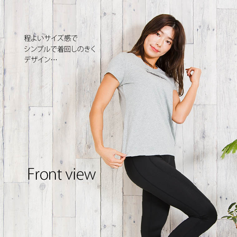 ヨガ、フィットネス、ジム、定番Tシャツ