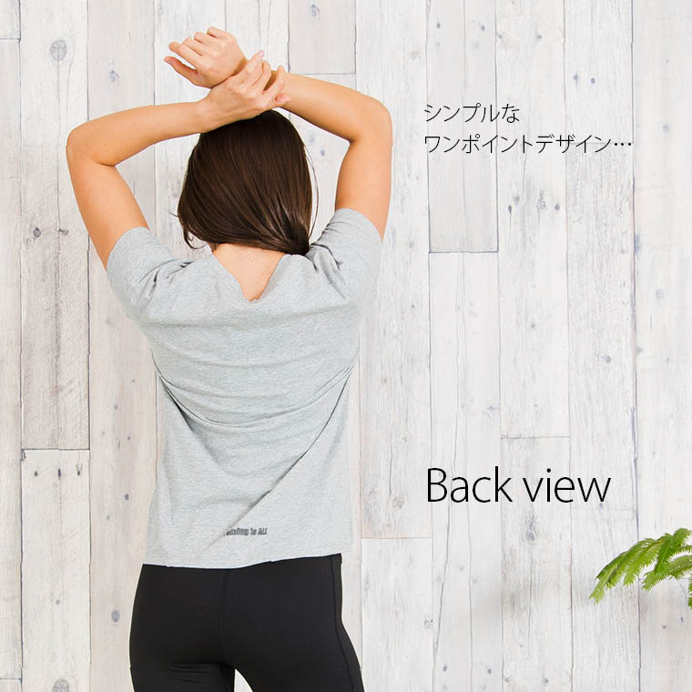 ヨガ、フィットネス、ジム、定番Tシャツ